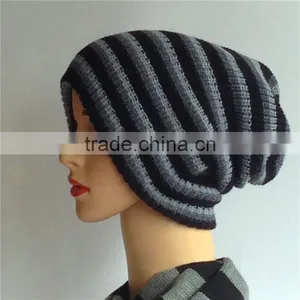 2016 New Fashion Winter Knitted Adult Beanie in Pink thumbnail-4