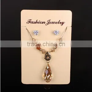 Newest Custom Paper Printed Earring Cards/Brand Logo Custom Printed Packaging Necklace Earring Cards thumbnail-4