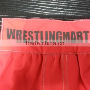 Elastic Waistband Custom Logo Rubber Print Top Brand Mma Shorts thumbnail-6