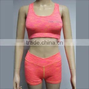 Latest Seamless Sexy Under Wear Ladies Active Bra Yoga Wear Sports Bra Set thumbnail-2