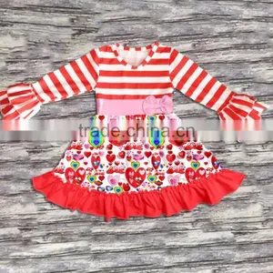 High Quality Children Clothing Manufacturers / Summer Dresses For Girls Long Sleeve Girls Valentine's Frocks thumbnail-2