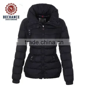 LZ239 Warm Stylish Slim Black Womens Down Jacket for Winter thumbnail-1