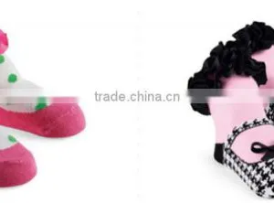 18 Designs Are in Stocked, Socks ; 3D Carton Socks for Lovely Baby , Newborn Baby Kids Girl Anti-slip Lace Floral Socks thumbnail-6