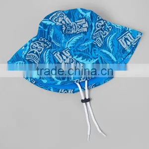New Arrivals Girl Sunhat With Cobalt Tiki Bucket Hat Girl Summer Hat Children Wear A-NP-KC905-367 thumbnail-1