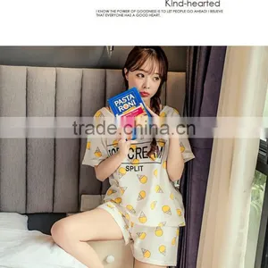 2016 New Summer Short-sleeved Cotton Cone Cartoon Ladies Pajamas Hot Style Factory Direct Sale thumbnail-6