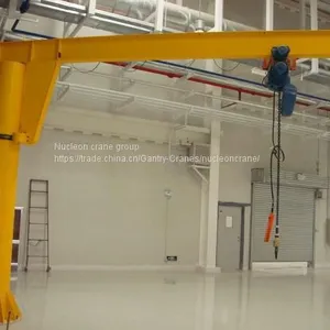 Widely Used Derricking Jib Crane With Swivel Facility up to 360 Degree thumbnail-1