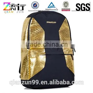 Fashionable The Cut & Sew Gold Snake Backpack/Snake Skin Backpack Bags thumbnail-1