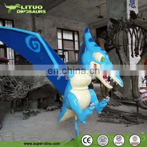 Theme Restaurant Decoration Fiberglass Statue Simulation Dinosaur thumbnail-1