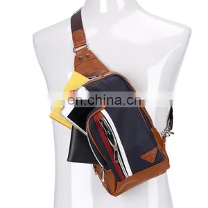 China Making Hot Selling Waterproof Men Leather Sling Bag thumbnail-5