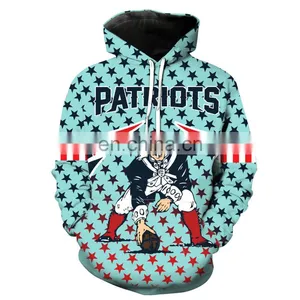 100% Pre-Shrunk Cotton Hoodies USA National Football Teams Hooded Sweatshirts Sweater thumbnail-3