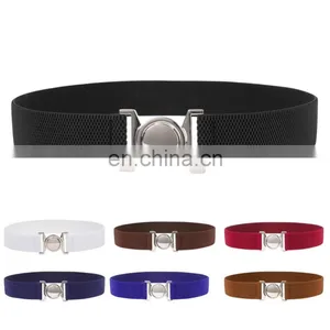 Grace Karin Women Ladies Girls Metal 1.5" Stretchy Elastic Waist Belt Waistband CL010486 thumbnail-1