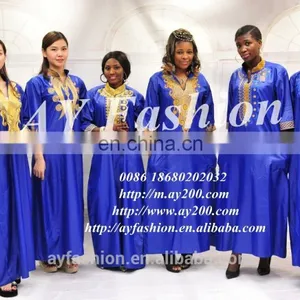 Embroidery African Bazin Riche Broderie Clothes African Bazin Riche Dresses thumbnail-4
