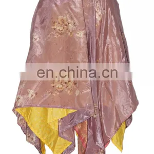 Vintage Sari Diamond Shape Wrap Skirt thumbnail-1