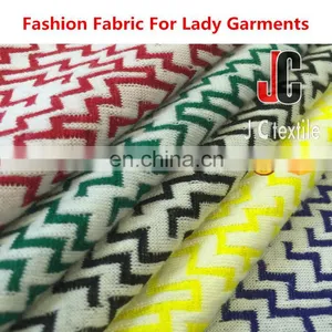 B2788JC Polyester Spandex Knit Wholesale Jacquard Fabric Price per Meter thumbnail-1