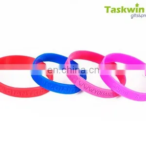 2017 Design Printing Your Own Logo Silicon Bracelet Wristband , Custom Cheap Wristband in Silicone thumbnail-4