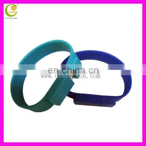 Custom Logo Waterproof Silicone Usb Slap Bracelet Usb Wristband Usb Flash Memory Stick thumbnail-1
