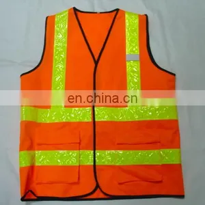 High Visibility Reflective Vest Safety Vest Meet EN20471 Reflective PVC Tape thumbnail-1