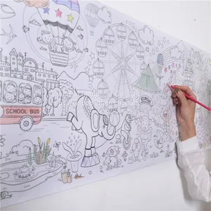 Custom Giant Wall Size Coloring Book and Poster for Adults and Kids Activities thumbnail-1