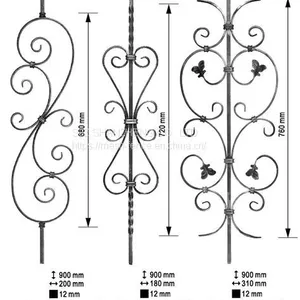 Wrought Iron Ornaments/ Wrought Iron Elements/ Wrought Iron Decorate Parts thumbnail-1