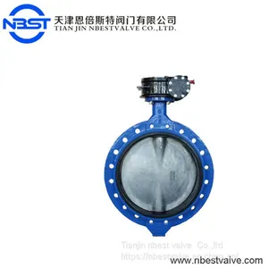 D971J-10Q Wafer Flange Dn550 22 Inch Electric Butterfly Valve With Worm Gear thumbnail-2