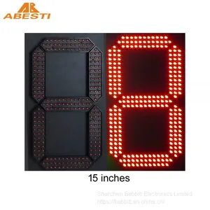 18 Inch 7 Segment Outdoor Led Display White Red Green Yellow thumbnail-3