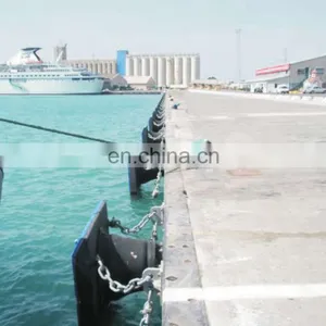 Super Cone Fenders With Marine Protection UHMWPE Plates, Super Cone Fenders With UHMWPE Frontal Panel, Super Cone Rubber Fenders thumbnail-1