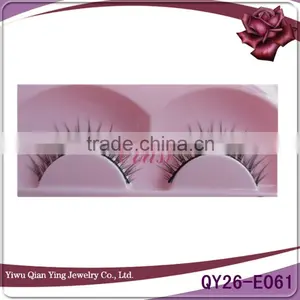 Lady's Black Wispy Daily Use Synthetic Fiber False Eyelashes Red Cherry thumbnail-1