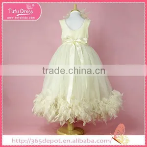 Princess Dress Baby Girl Wool Dress Flower Girl Dress thumbnail-1