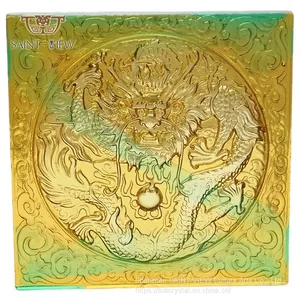 Crystal Glass Liuli Buddha Statues Wall Decor Tiles for Architecture Customize thumbnail-1