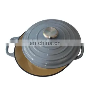 Eco-Friendly High Quality Enamel Pink Cast Iron Cookware thumbnail-1