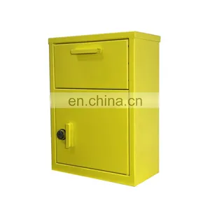 Galvanized Steel Power Coating Free Standing Parcel Drop Box Standing Mail Box thumbnail-3