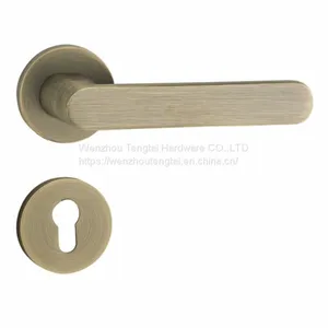 Popular New Design Good Quality Zinc Alloy/zamac/zamak/aluminum Door Handle for European Door Lock thumbnail-1