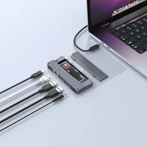 Laptop Partner Dual USB-C Hub With SSD Slot thumbnail-2
