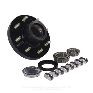 2200 Lb, 5‑Hole | Trailer Chassis Hub, Axle Spindle, Axle Assembly, Rear Axle Hub End For Towable RV, Light-Duty Trailer, Food Camping Trailer thumbnail-4