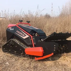 Vigorun Industrial Grade 4-Stroke Cordless Remote Control Flail Mower 1000mm Cutting Width Self-Charging RC Lawn Mower thumbnail-5