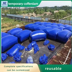 Lightweight High Toughness PVC Temporary Cofferdam Portable Water Barrier For Municipal Pit Waterproofing thumbnail-2
