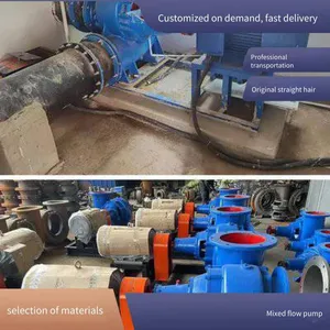 100hw - 8 Mixed Flow Pump, Large Diesel Engine Water Pump, Horizontal Volute Type for Farmland Irrigation, 90 Cubic Meters, Large Flow Rate thumbnail-3