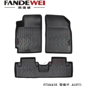 Use for Chevrolet AVEO 3D Car Floor Mat Luxury Carpet Easy to Clean Anti-slip Makers Custom All Weather Zero Formaldehyde Waterproof thumbnail-2