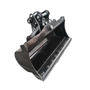 5T Excavator Tilt Bucket Dual Cylinder 45 Degree Tilt Bolt-On Reversible Edge No Teeth Grading Ditch Cleaning thumbnail-1