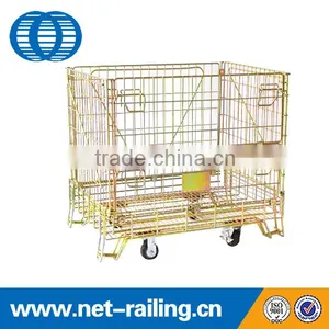 Warehouse Stackable Storage Steel Roller Cage thumbnail-1
