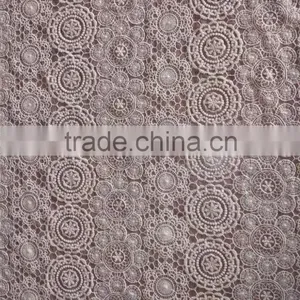Cotton Lace Fabric Embroidery Water Soluble Full Lace for Garment Accessory thumbnail-5