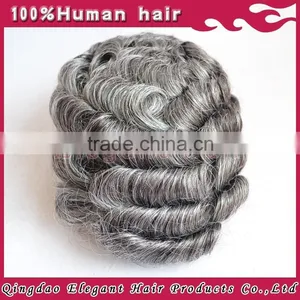 100% Virgin Remy Top Quality Human Hair Toupee for Men Wholesale thumbnail-4
