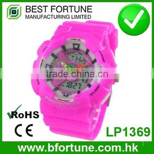 LP1369 Promotional Price Teenage Style 30m Waterproof Dual Function Watch thumbnail-1