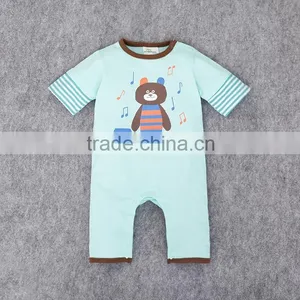 Cute Modeling Cartoon Animal Casual Wearing Baby Kids Jumpsuit 2016 Summer Cotton Rompers thumbnail-3