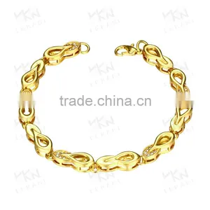 Exquisite Chinese Products 18k Gold Hand Chunky Jewellry Chain Bracelet for Men thumbnail-2