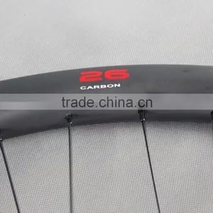 Carbon 26er Wheels All Mountain Bike Wheels Tubeless Ready Hookless Wheels thumbnail-5