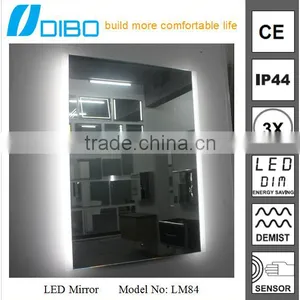 Any Shape 4mm Thickness Wall Mounted LED Bathroom Mirror thumbnail-2