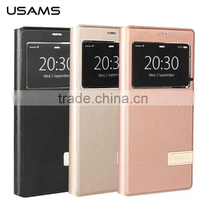 USAMS Muge Series PU Leather Flip Case for Xiaomi 5 With PC Back Cover Wallet Case With View Window MT-5313 thumbnail-3