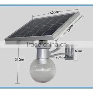 7W Outdoor High Power Wall Lamp Led Solar Garden Moon Light 2016 thumbnail-4