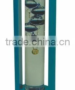 GALILEO THERMOMETER WITH BLUE WOODEN FRAME thumbnail-1